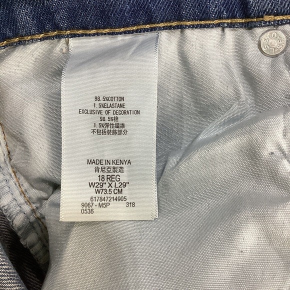 Levis 511 Jeans Boys 18 Reg 29 x 29 Slim Light Wash Vertical Stretch Casual - Picture 5 of 8